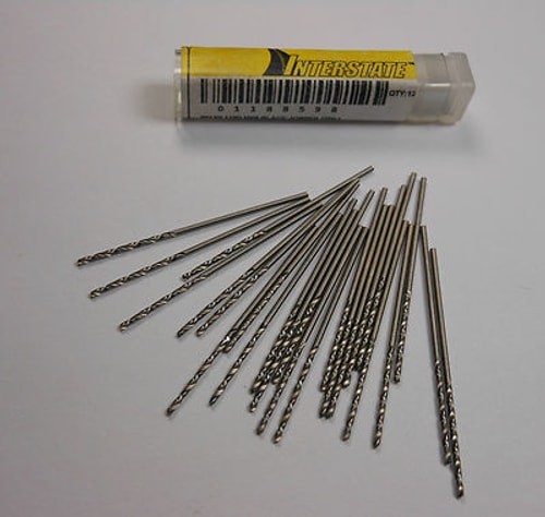 Jobber Length Drills #59 (0.0410") HSS 118° 11/16" LOC x 1-5/8" OAL (24 Pcs)