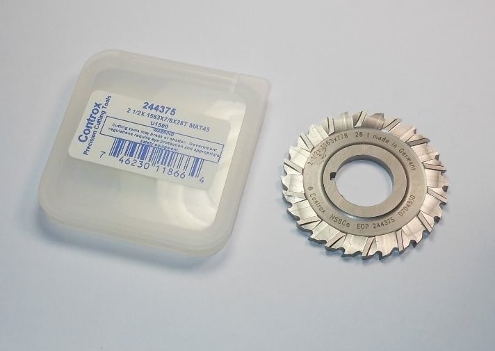 CONTROX Cobalt Staggered Tooth Slitting Saw 2-1/2" x.1563" x 7/8" 28T