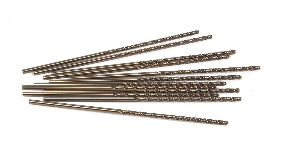 Cobalt Taper Length Drills #37 135° Gold 44887 USA (12 Pcs)