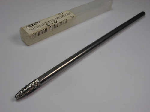 Carbide Tree Burr 1/4" x 5/8" x 1/4" Shank x 6" OAL SF-1L6 D/C