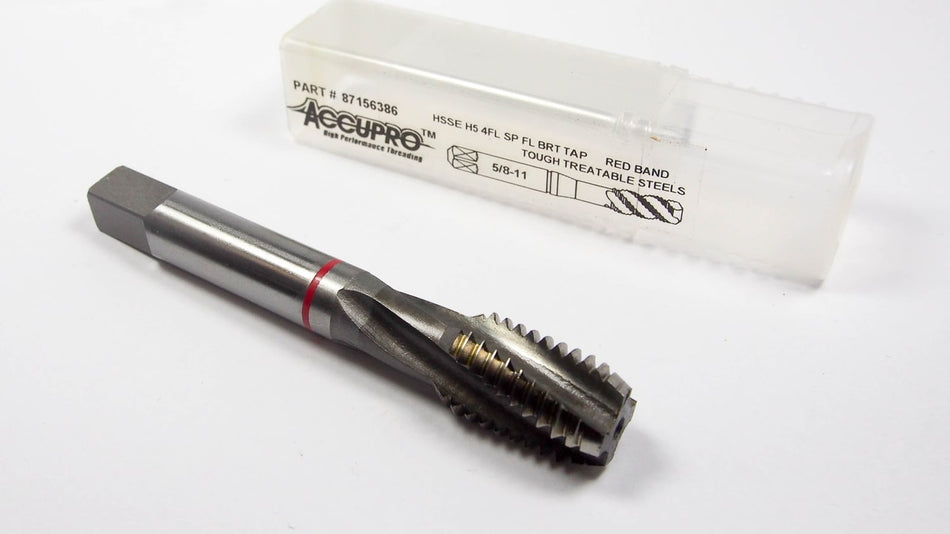 Modified Bottoming Spiral Flute Tap M14x2.00 D6 4FL HSSE Red Band