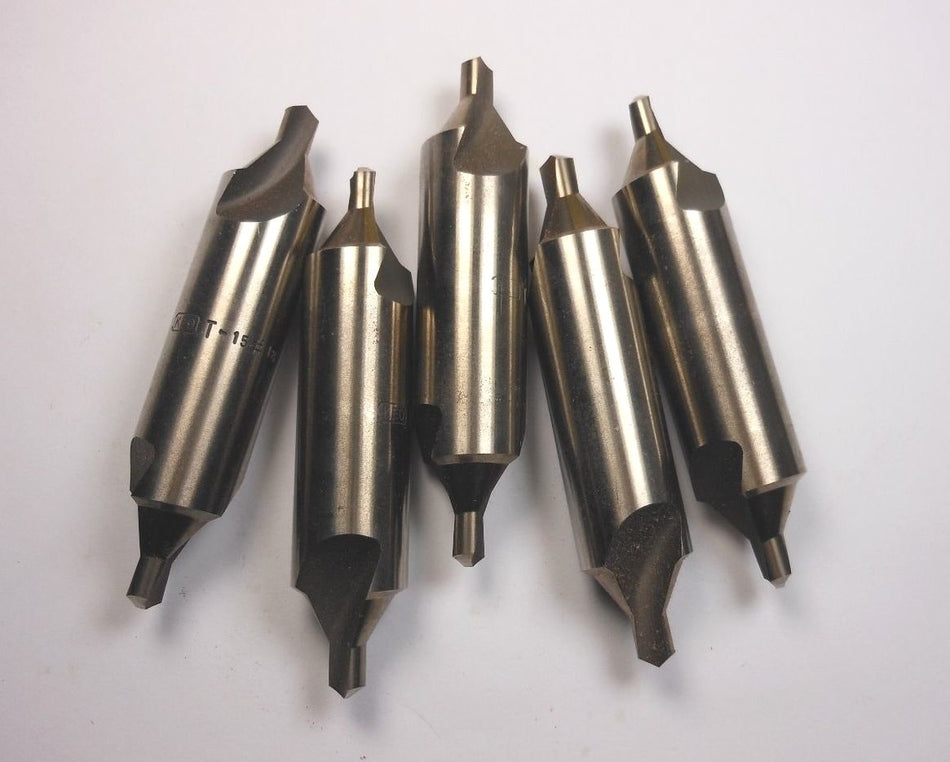 Keo Double Combo Drill/Countersinks #18 (0.1695") HSS 60° 3-1/2" OAL (5 Pcs)