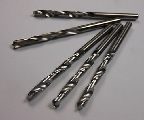 Carbide Jobber Drills #23 0.154" 118° 2FL 1-3/8" LOC x 2-1/2" OAL (5 Pcs)