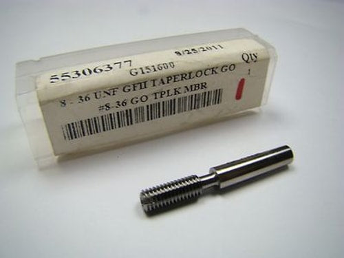 GF GAGE Plug Thread Gage #8-36 2B; 3B GO 0.1560" UNF Steel G151600