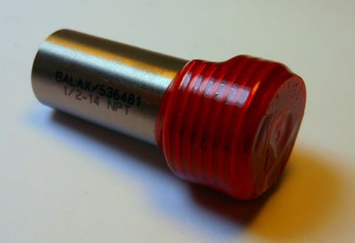 BALAX Pipe Plug Thread Single 1/2-14 Tapered NPT-L1 Handle Size 4