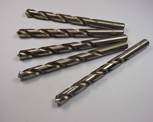 Jobber Length Drills 13/32" HSS 118° 3-7/8" LOC x 5-1/4" OAL (5 Pcs)