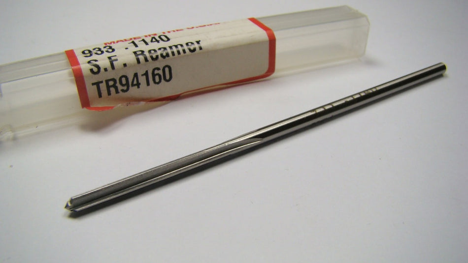 TITAN Straight Chucking Reamer 0.1140" 4FL HSS 7/8" x 3-1/2" TR94160