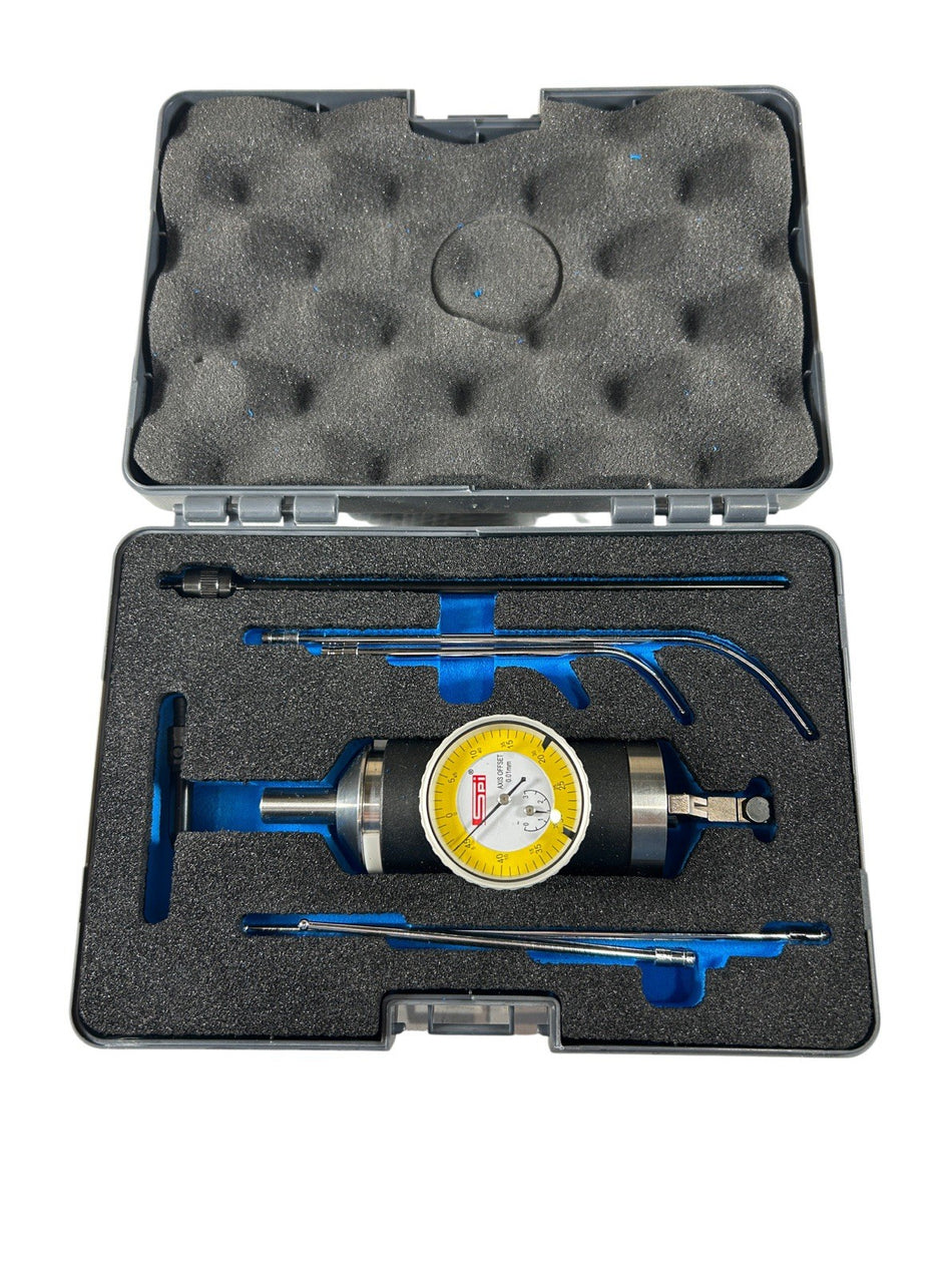 SPI 13-979-0 2.5" Max 0-25-0 Dial Reading 0.005 mm Accuracy Test Indicator Kit