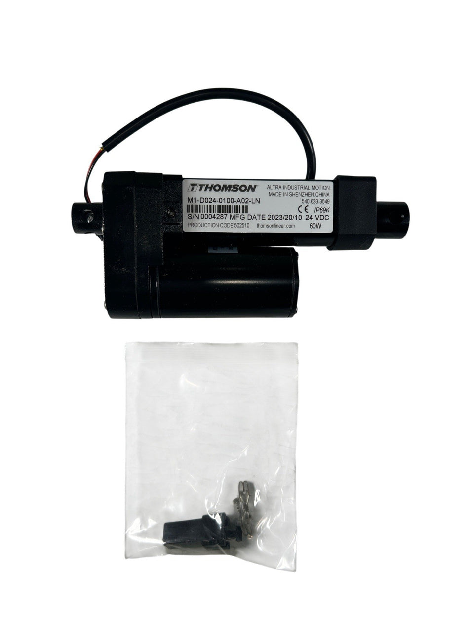 Thomson M1-D024-0100-A02-LN 24VDC 2.2A 100 LBF Dynamic Static Linear Actuator