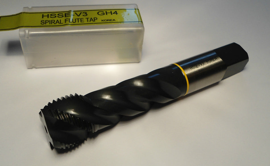 Spiral Flute Tap 1-12 NF 4FL H4 HSSE-V4 Oxide OAL 5-1/8"