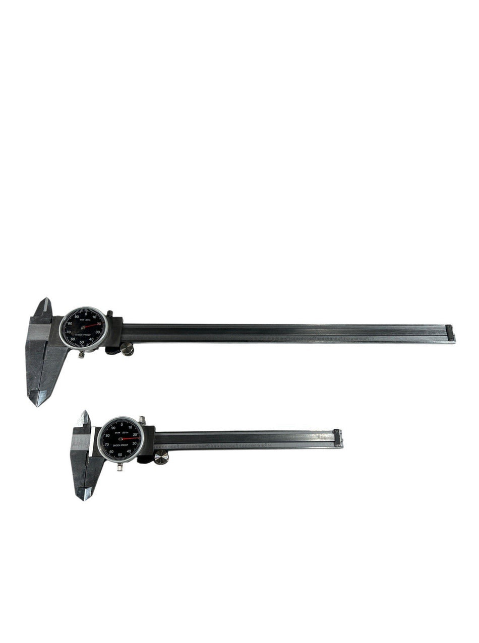 Machinist 10B-0612 0 to 6 & 12" Outside Dia 0.001" Graduation Dial Caliper Set