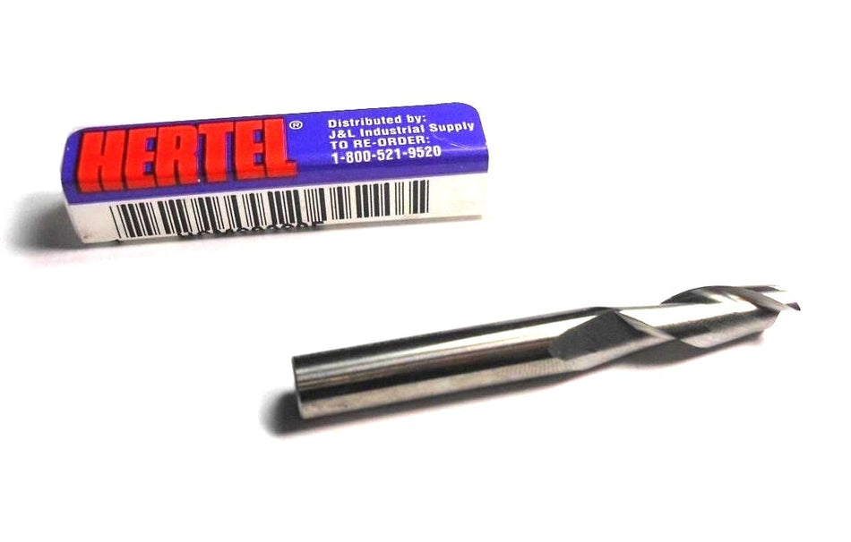 HERTEL Carbide Square End Mill 5/16" 2FL 3/4" x 2-1/2" HCM20320E