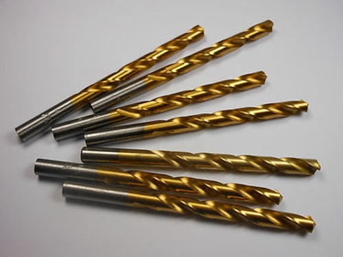 Jobber Length Drills "R" 0.339" HSS TiN 118° 3-7/16" LOC x 4-3/4" OAL (7 Pcs)