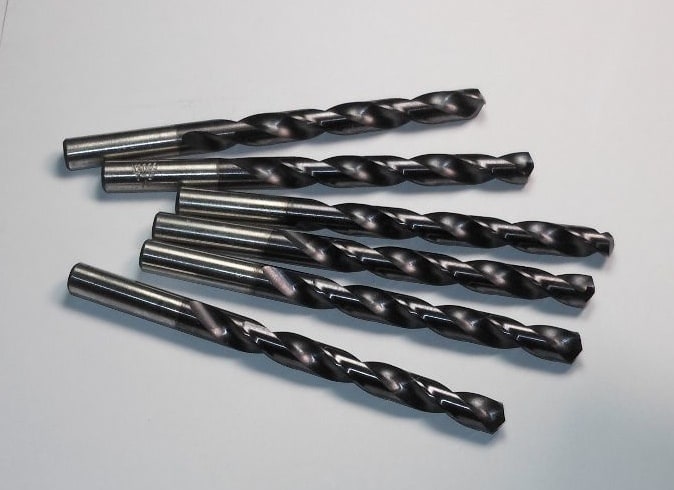 44966 Cobalt Jobber Length Drills "V" 135° TiAlN 5" OAL USA (6 Pcs)