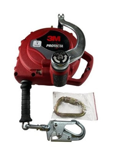3M 3590050 310 lb Wt 50' L Steel Carabiner Anchor Self Retracting Lifeline