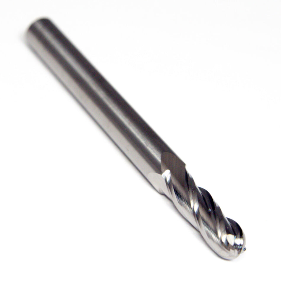 Kyocera 30128 Carbide Ball End Mill 7/32" 4FL Uncoated