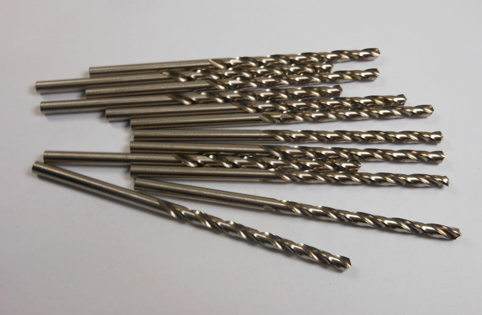 Jobber Length Drills 3/32" HSS 118° 1-1/4" LOC x 2-1/4" OAL (12 Pcs)