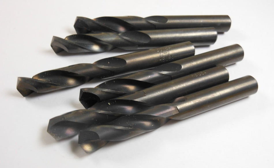 Screw Machine Drills 23/64" 135° HSS Oxide 1-3/4" LOC x 3-1/16" (6 Pcs)