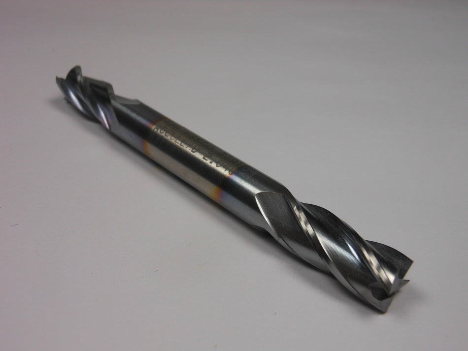 BRUBAKER Cobalt Double End Mill 3/8" 4FL TiCN 3/8" x 3/4" x 3-1/2"