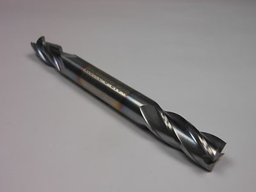 BRUBAKER Cobalt Double End Mill 3/8" 4FL TiCN 3/8" x 3/4" x 3-1/2"