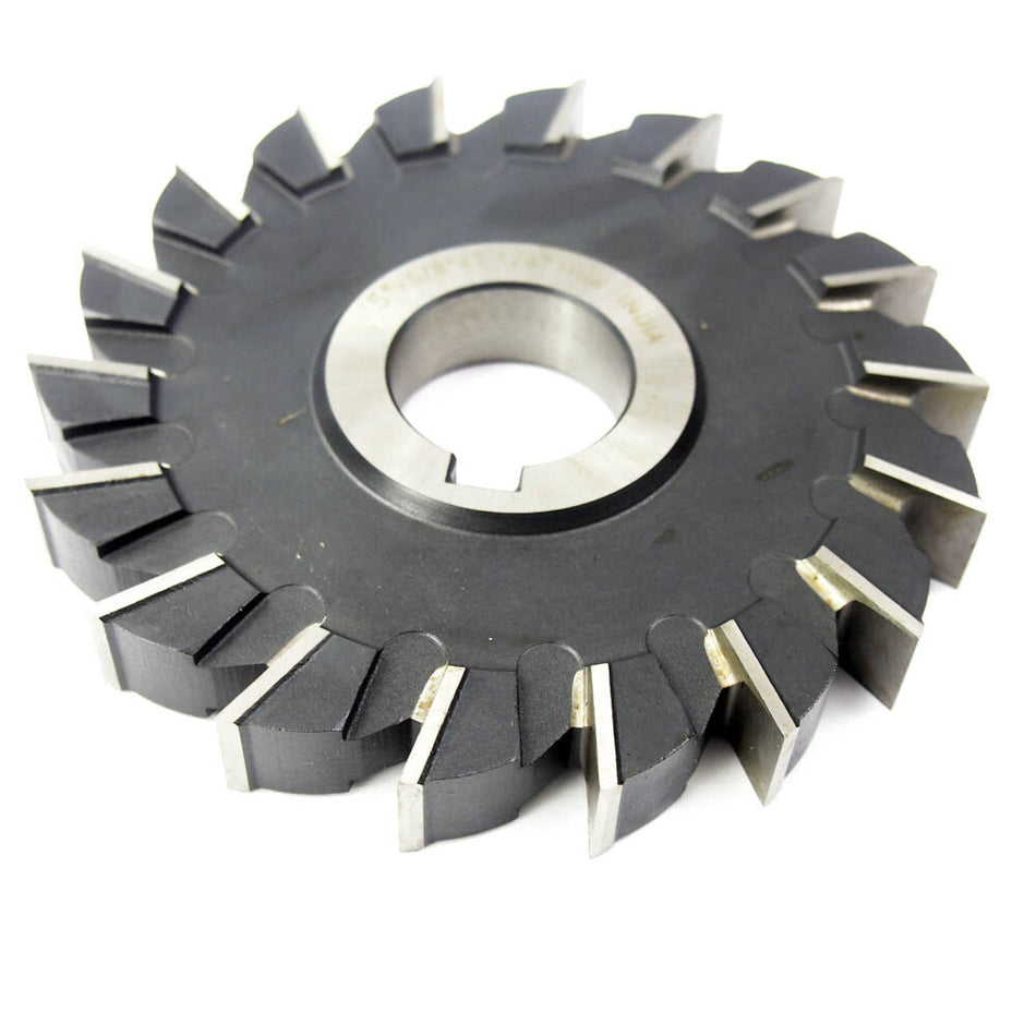 Interstate 03015419 Straight Tooth Side Milling Cutter 5" x 5/8" x 1-1/4" Arb...