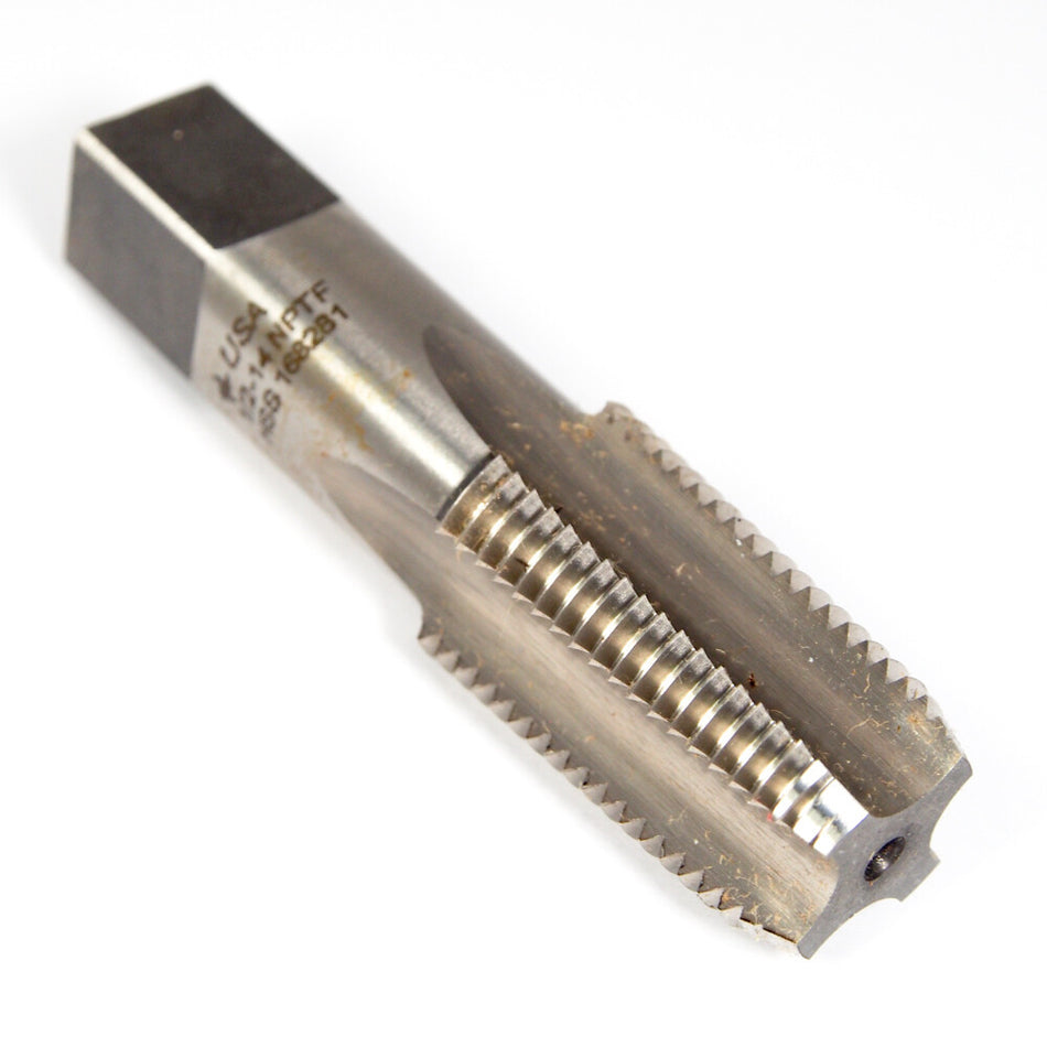 Brubaker 13810-00-B Plug Spiral Flute Tap 1/2-14 4FL HSS NPTF