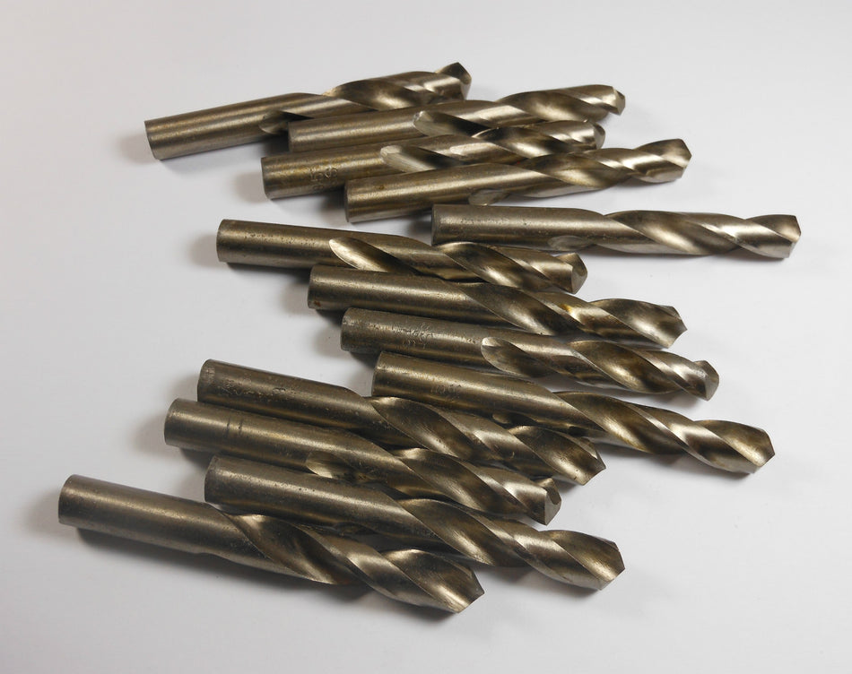 Screw Machine Drills 9.5mm HSS Oxide 135° 40mm LOC x 84mm OAL (13 Pcs)
