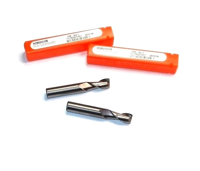 HERTEL Carbide Square End Mills 5/16" 2FL 2" USA HCM20310B (2 Pcs)