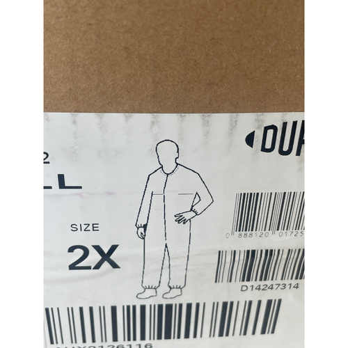 DuPont CC252BBU2X0025PI Size 2XL Tyvek Micro-Clean 2-1-2 Coveralls Pack of 25 -3