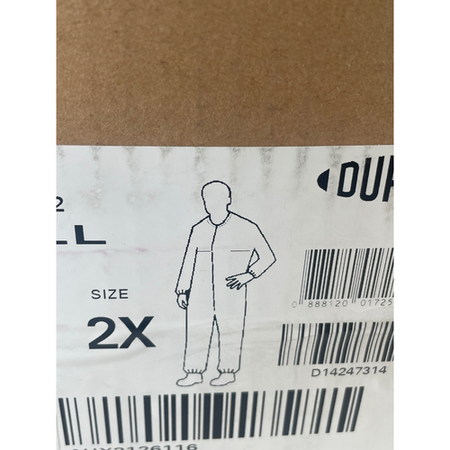 DuPont CC252BBU2X0025PI Size 2XL Tyvek Micro-Clean 2-1-2 Coveralls Pack of 25 -3
