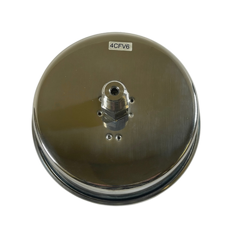 Commercial 4CFV6 3-1/2" Dial Dual Scale 400 PSI Commercial Pressure Gauge -2