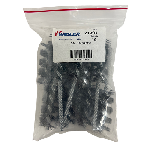 Weiler 21301 1-1/8" x 2-1/2" Nylox Power Tube Brush (Pack of 10) -0