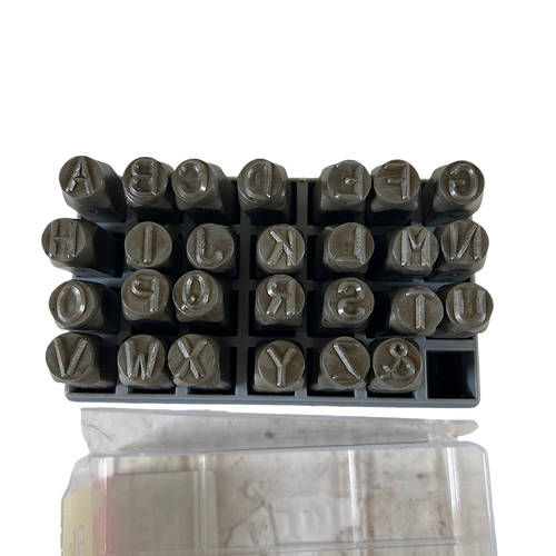 CH Hanson 21151 3/8" x 3-1/8" Letter Set Hand Stamp -2