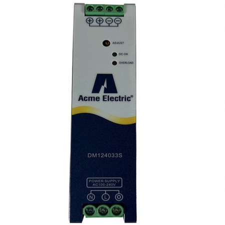ACME Electric DM124033S 90 to 254VAC/24VDC 80W DIN Rail DC Power Supply -2
