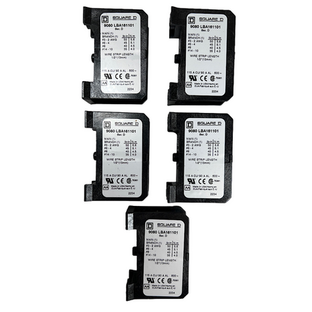 Square D 9080LBA161101 Power Distribution Block (Lot of 5) -0