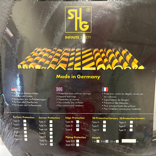 SHG Type G 5 Mil Black PU Foam Self-Adhesive Safety Edge Protection1