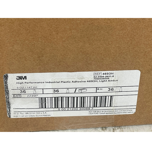 3M 4693H 5 Oz Synthetic Elastomer Light Amber Contact Cement (Pack of 36)4