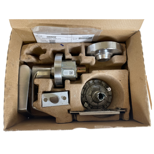 Schlage ALX10S 2-3/4" G2 Satin Chrome Brass Keyless Passage Lever Locksets -1