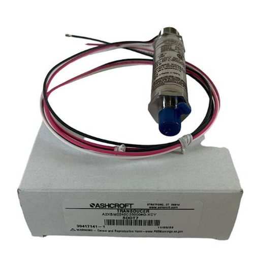 Ashcroft A2XBM0242C25000#G 1/4" 5000 PSI 4 to 20mA DC Pressure Transmitter -0