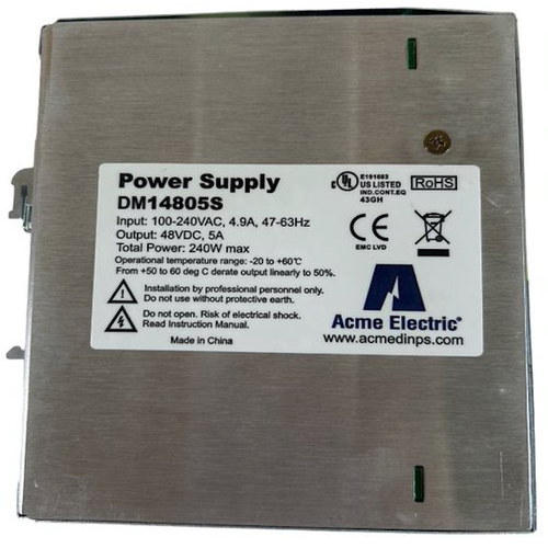 ACME Electric DM14805S 90 to 254VAC/48VDC 240W DIN Rail DC Power Supply -2