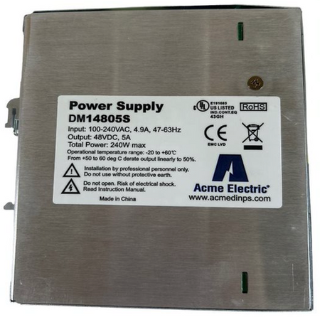 ACME Electric DM14805S 90 to 254VAC/48VDC 240W DIN Rail DC Power Supply -2