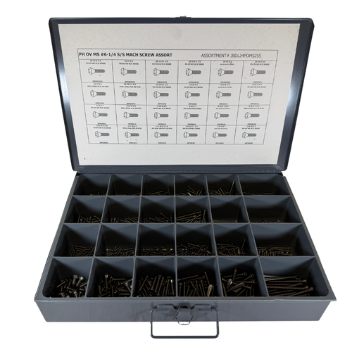 Durham JBDL24POMS25S Stainless Steel Plain Phillips Screw Assortment -0