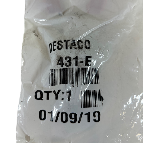 Destaco 431-E  2.92" x 0.75" 100 Lbf Max Holding Cap Steel Plier Clamp -1