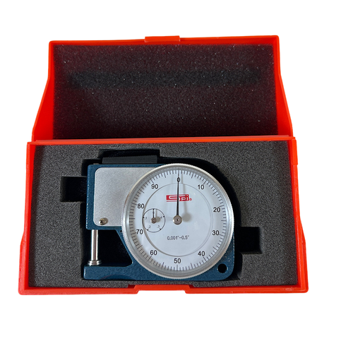 SPI 13-158-1 0 to 1/2" Measurement 0.001" Graduation Dial Thickness Gage0