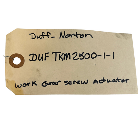 Duff-Norton TKM2500-1 1" Lift Height 1 Ton Capacity Work Gear Screw Actuator -2