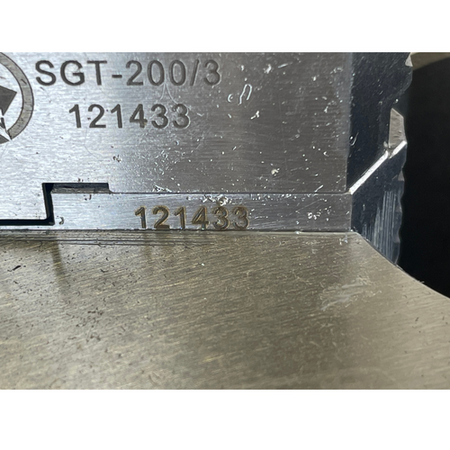 Bison 3205-8" 8" Dia Plain Back #3205 3-Jaw Self-Centering Scroll Chuck -9