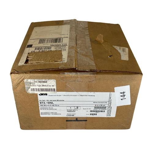 3M 973-10NL 6" x 50 Yards White Diamond Grade School Bus Marking Series -7