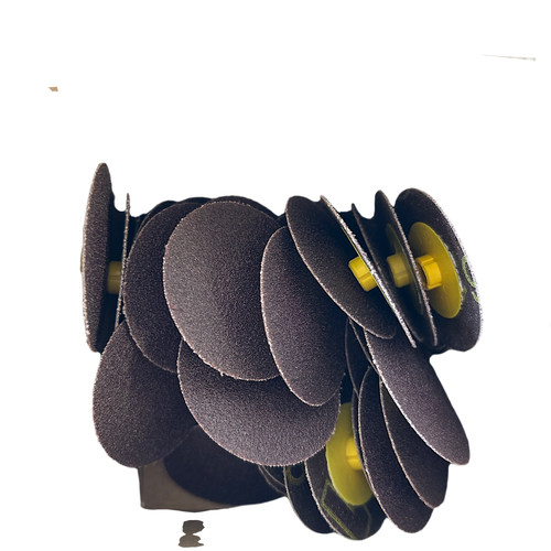 3M 7010360780 2" 80 Grit Coated Roloc TS Quick-Change Disc (Box of 50) -1