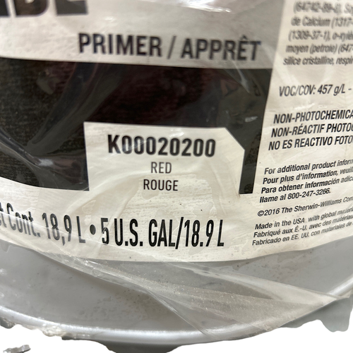 Krylon K00020200 5 Gal Red Solvent Base Exterior/Interior Primer -1