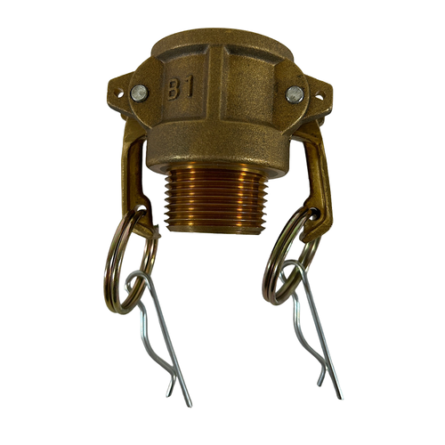 Barnes 13725 1" Brass Camlock Type B Quick Hose Connector -0